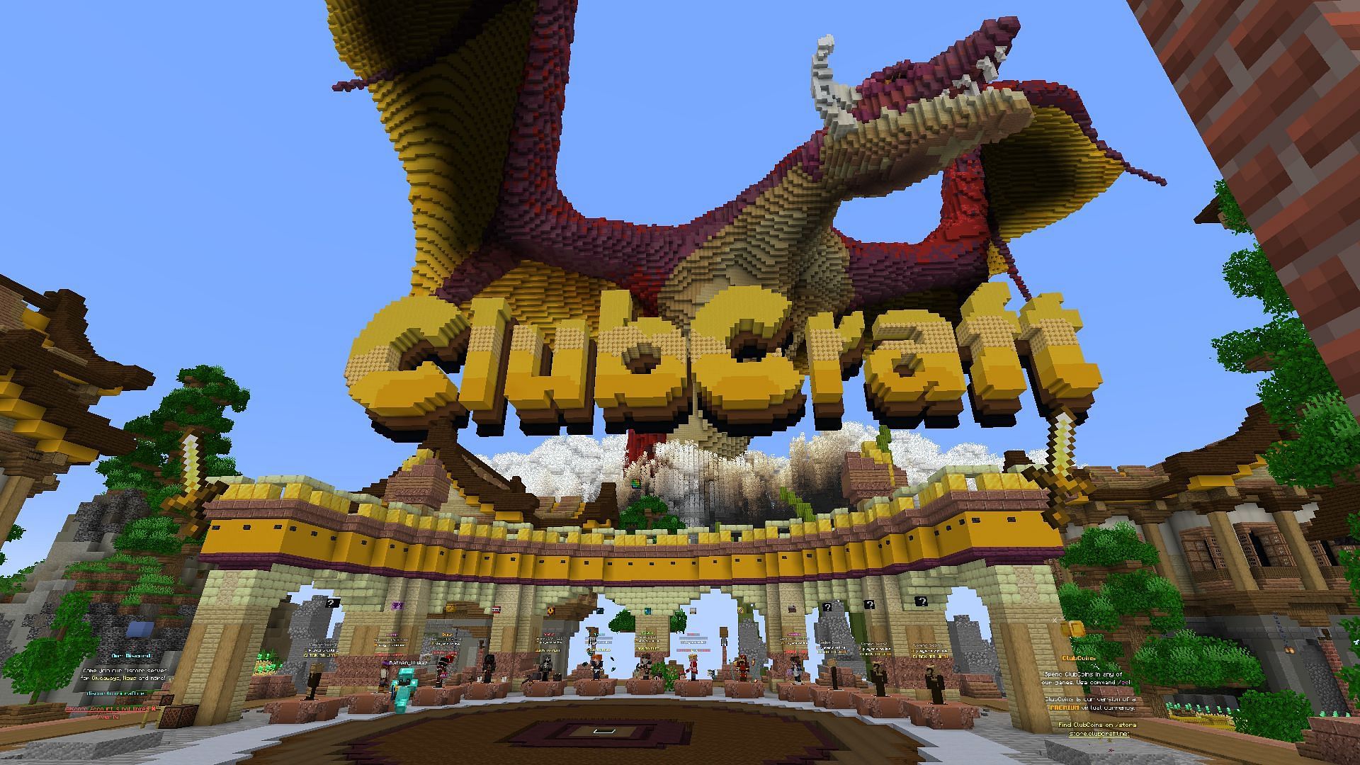 The ClubCraft spawn area (Image via Mojang)