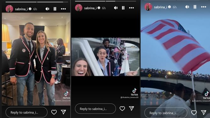 Sabrina Ionescu shares wholesome Team USA memories during Paris Olympics opening ceremony ft. Steph Curry and Joel Embiid