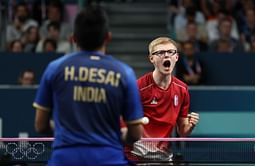 Harmeet Desai crashes out of Paris 2024 Olympics after a loss to World No. 3 Felix Lebrun