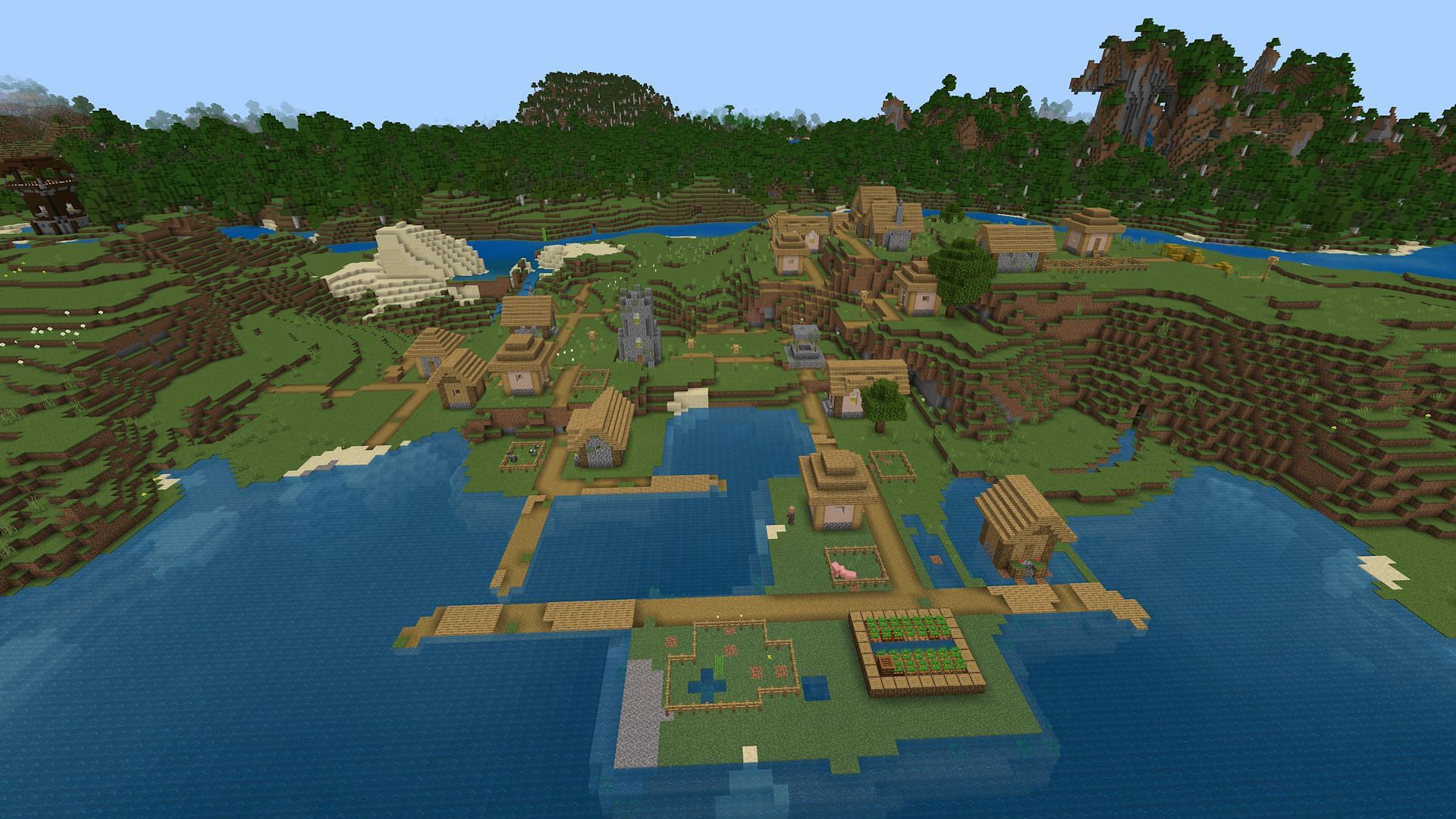 Custom biomes are unfortunately not possible in Bedrock thanks to a bug (Image via Mojang)