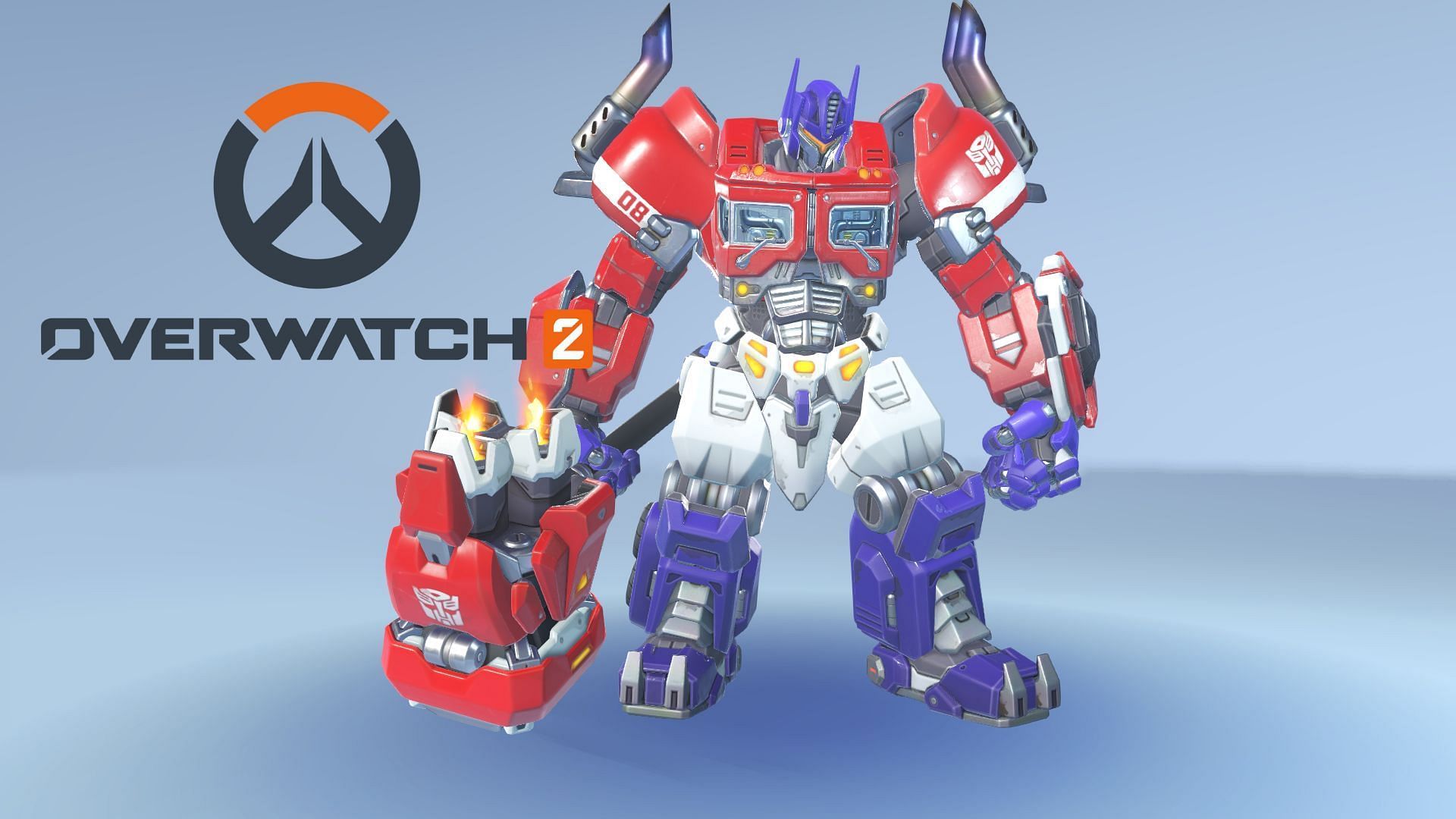 The Optimus Prime Reinhardt skin (Image via Blizzard Entertainment)