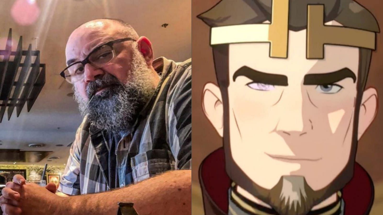 Jason Simpson as Lord Viren (Image via Instagram/@simpstagrams, @thedragonprince)