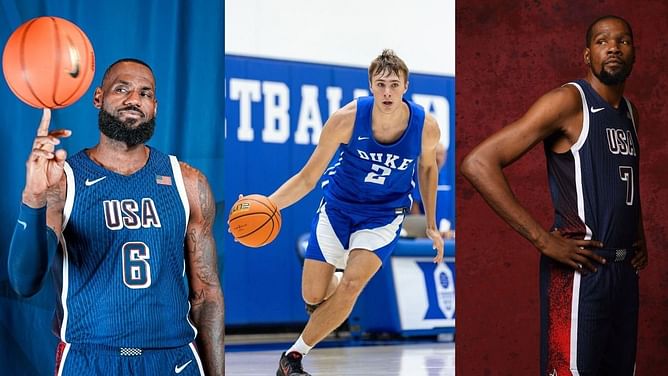 Duke sensation Cooper Flagg gets major props from LeBron James and Kevin Durant: “They’ve been pretty welcoming”