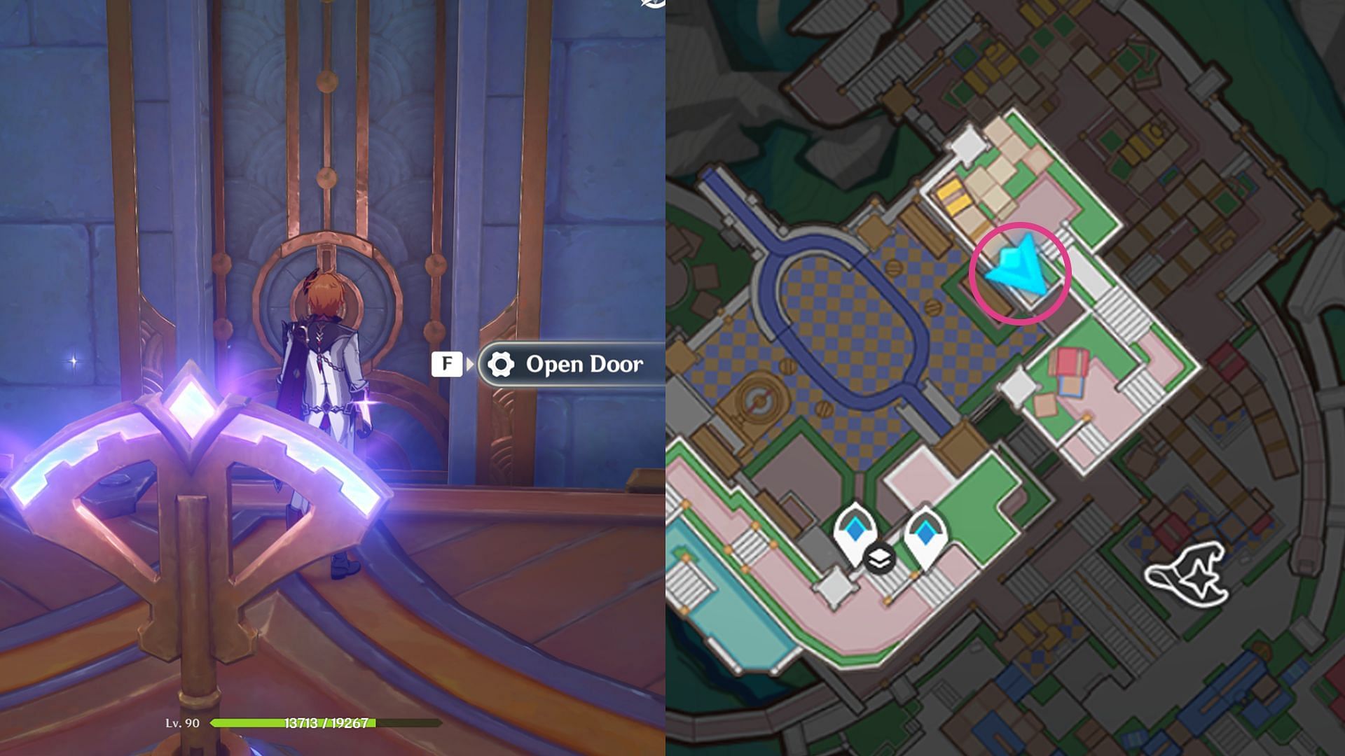 Open the locked door to get a chest (Image via HoYoverse)