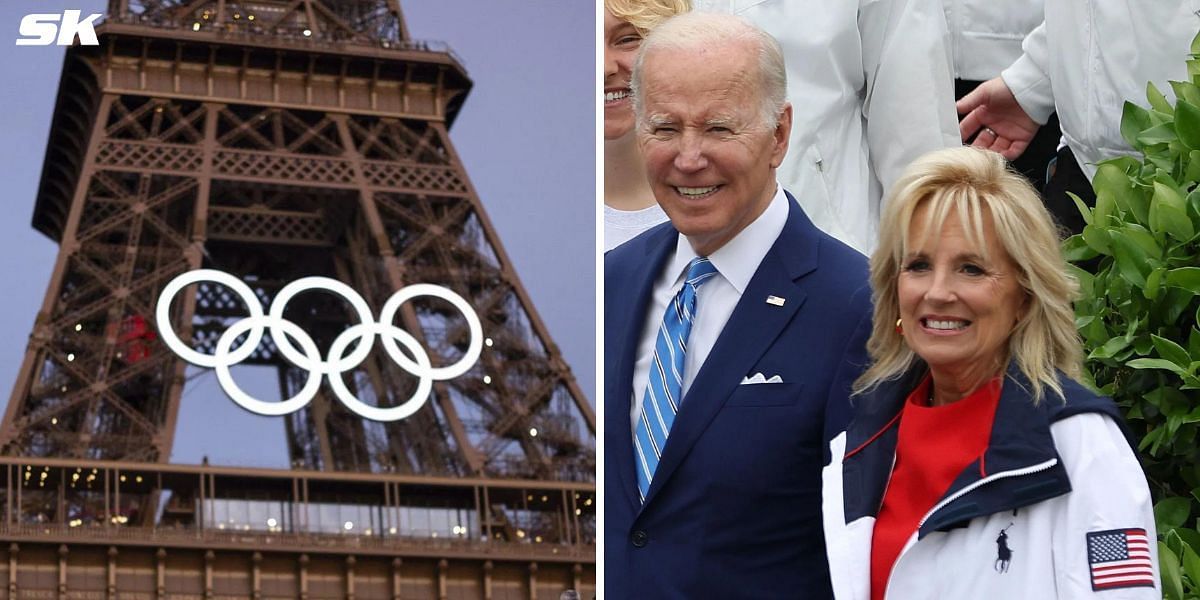 Jill Biden will lead USA delegation at Paris Olympics. PHOTO - Both from Getty  Images