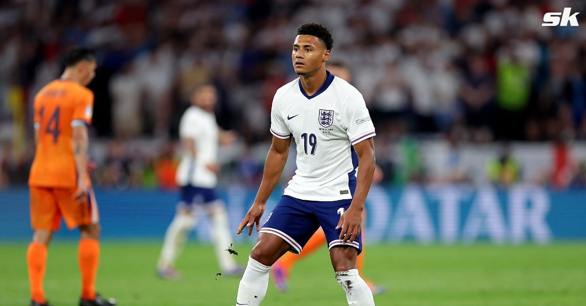 Ollie Watkins reacts after scoring winner for England in Euro 2024 S/F