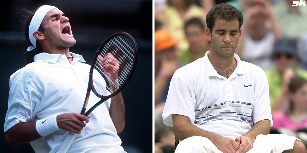 Roger Federer (L) and Pete Sampras (R) (Source: Getty)