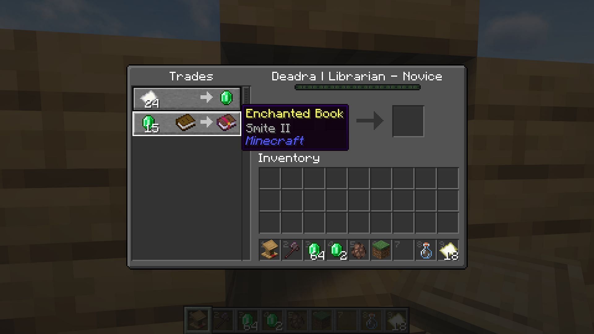 Villagers can offer any number of enchanted books (Image via Mojang)