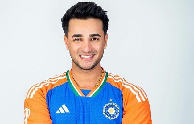 Abhishek Sharma in a photoshoot ahead of India&#039;s tour of Zimbabwe 2024 (Image Credits: Abhishek Sharma)