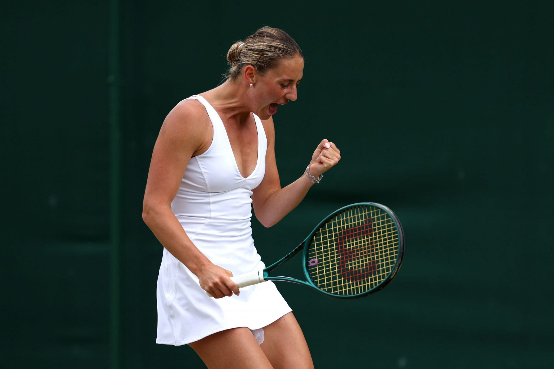 Marta Kostyuk at Wimbledon 2024. (Photo: Getty)