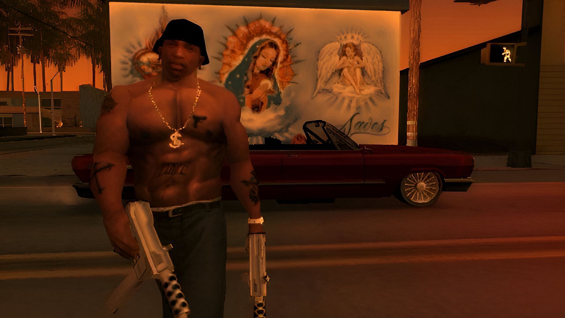 You can dual-wield certain weapons (Image via Rockstar Games)