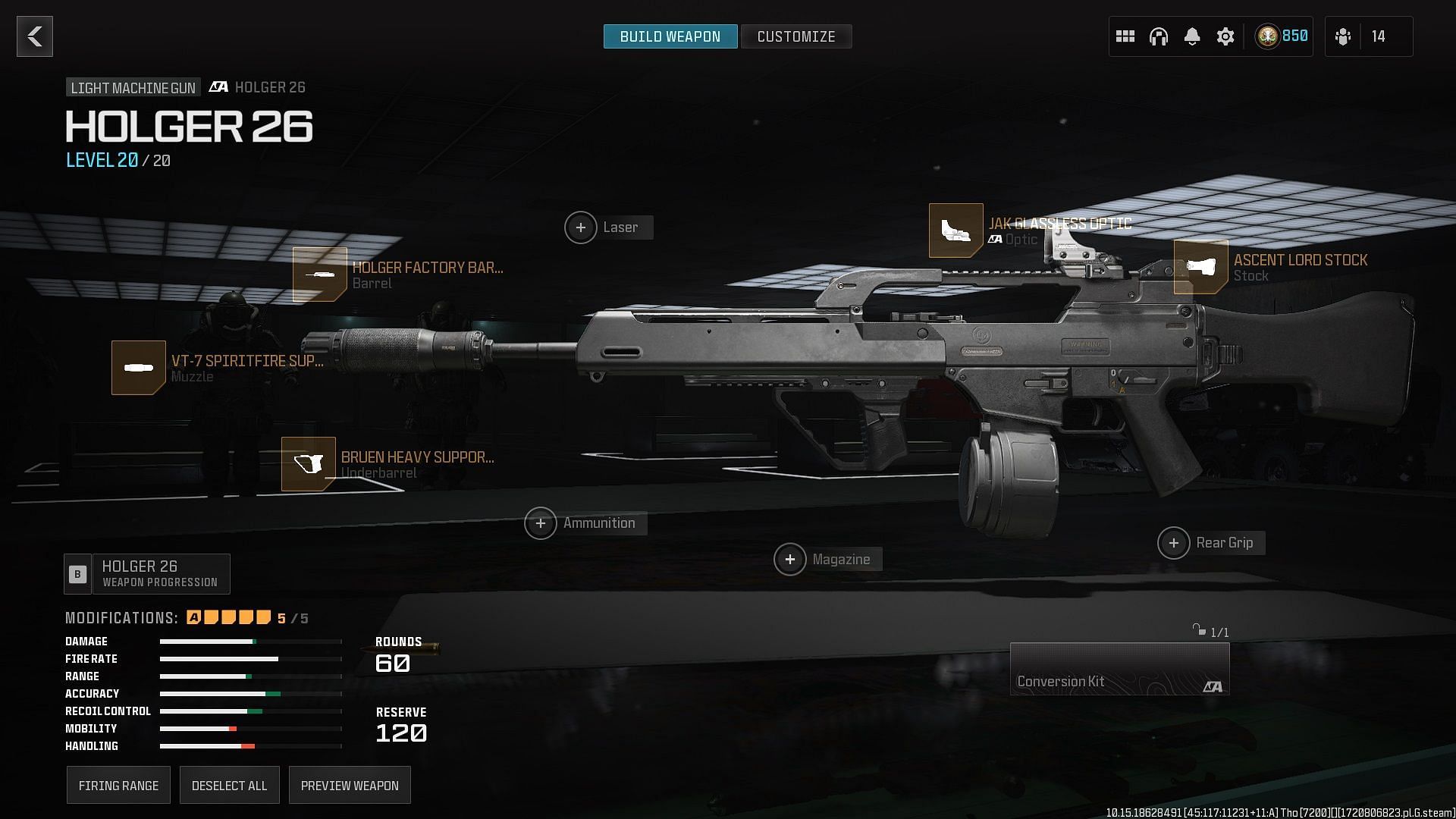 Building the best Holger 26 LMG long-range meta loadout in Warzone (Image via Activision)