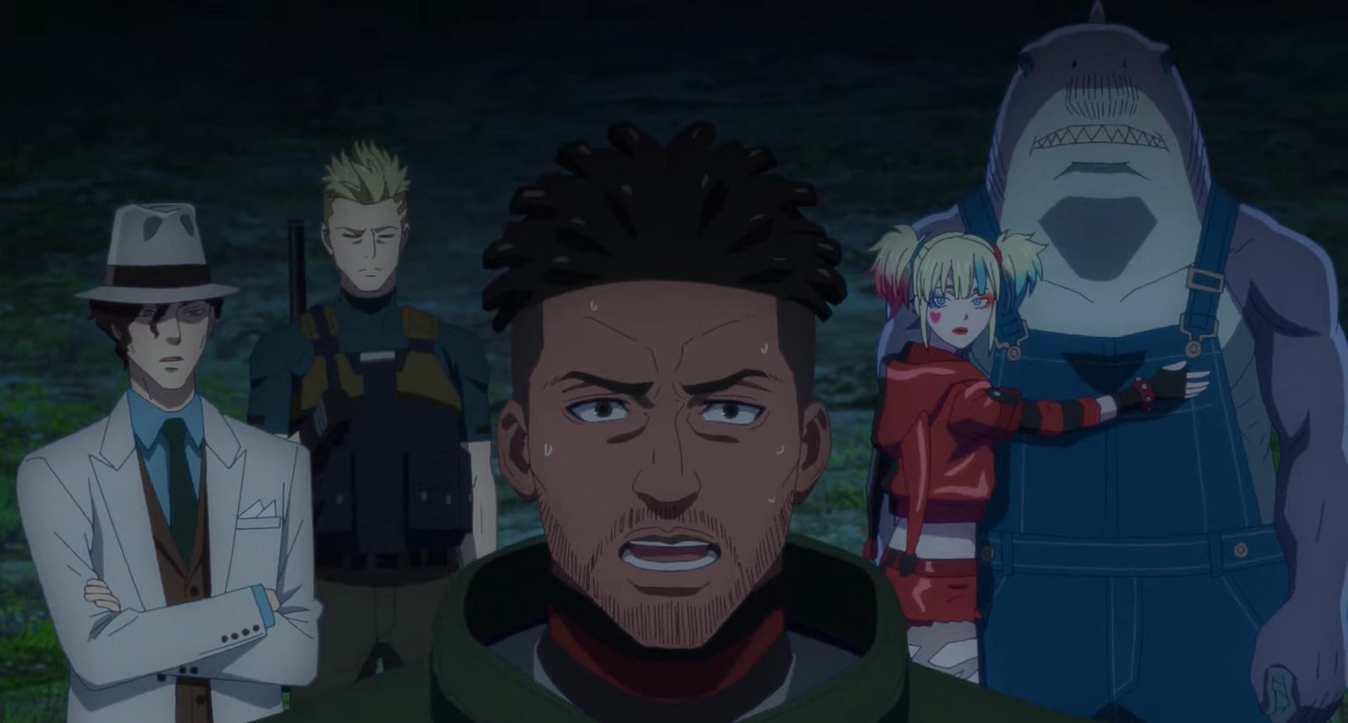 Rick Flag and the supervillains in Suicide Squad Isekai episode 5 (Image via WIT Studio)