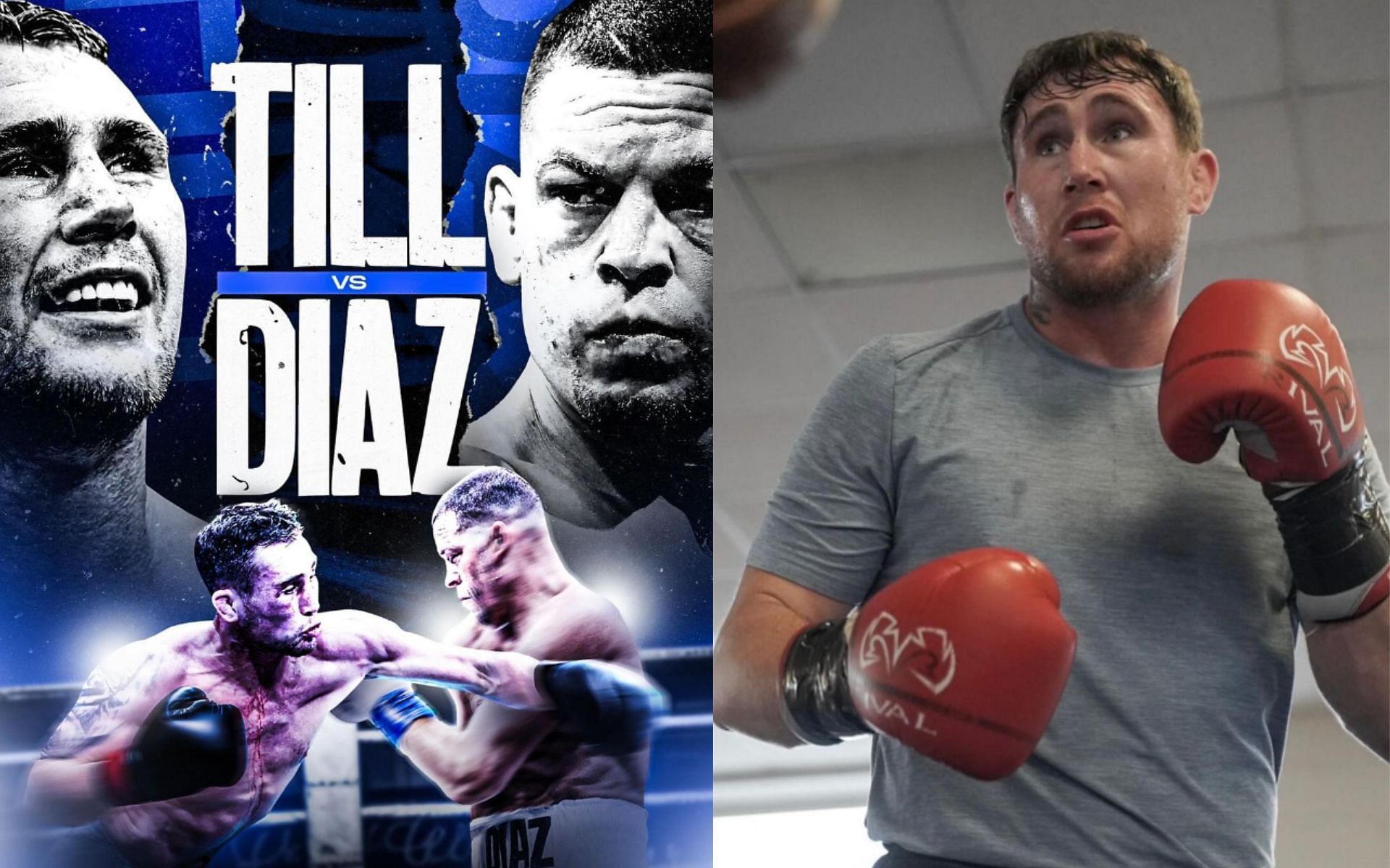 Darren Till (right) calls out Nate Diaz for a boxing match (left) [Images courtesy: @darrentill2.0 on Instagram]