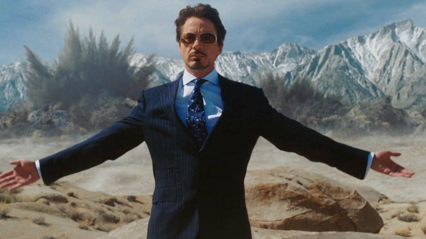 Robert Downey Jr as Tony Stark in the 2008 film Iron Man