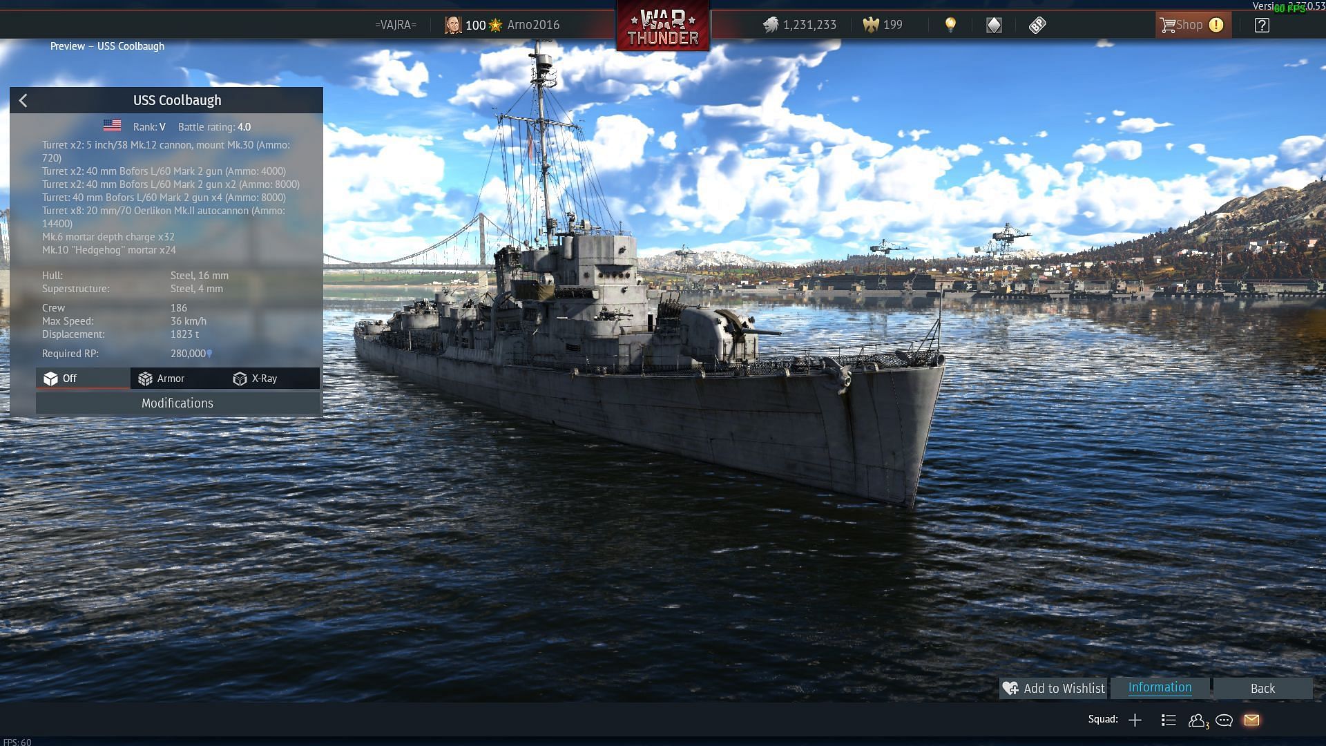 USS Coolbaugh in War Thunder (Image via Gaijin Entertainment)