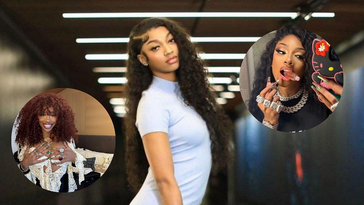 &quot;The gworls&quot; - Angel Reese shows love to SZA and Megan Thee Stallion for being her biggest supporters (Credit: Angel Reese, SZA, Megan THee Stallion/Instagram)