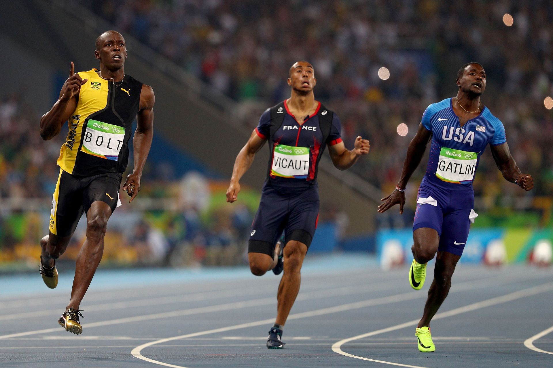 100m Final at the Rio 2016 Olympic Games in Rio de Janeiro, Brazil.