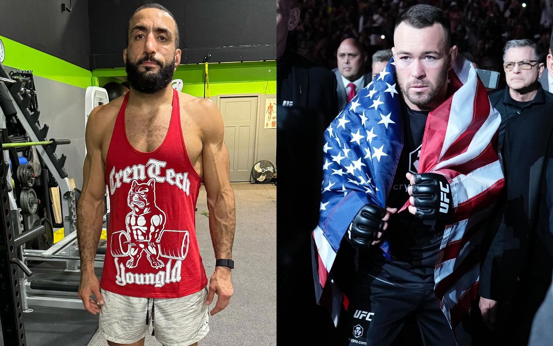 Belal Muhammad (left) criticizes Colby Covington (right) for his recent callout. [Images courtesy: @bullyb170 and @colbycovington on Instagram]