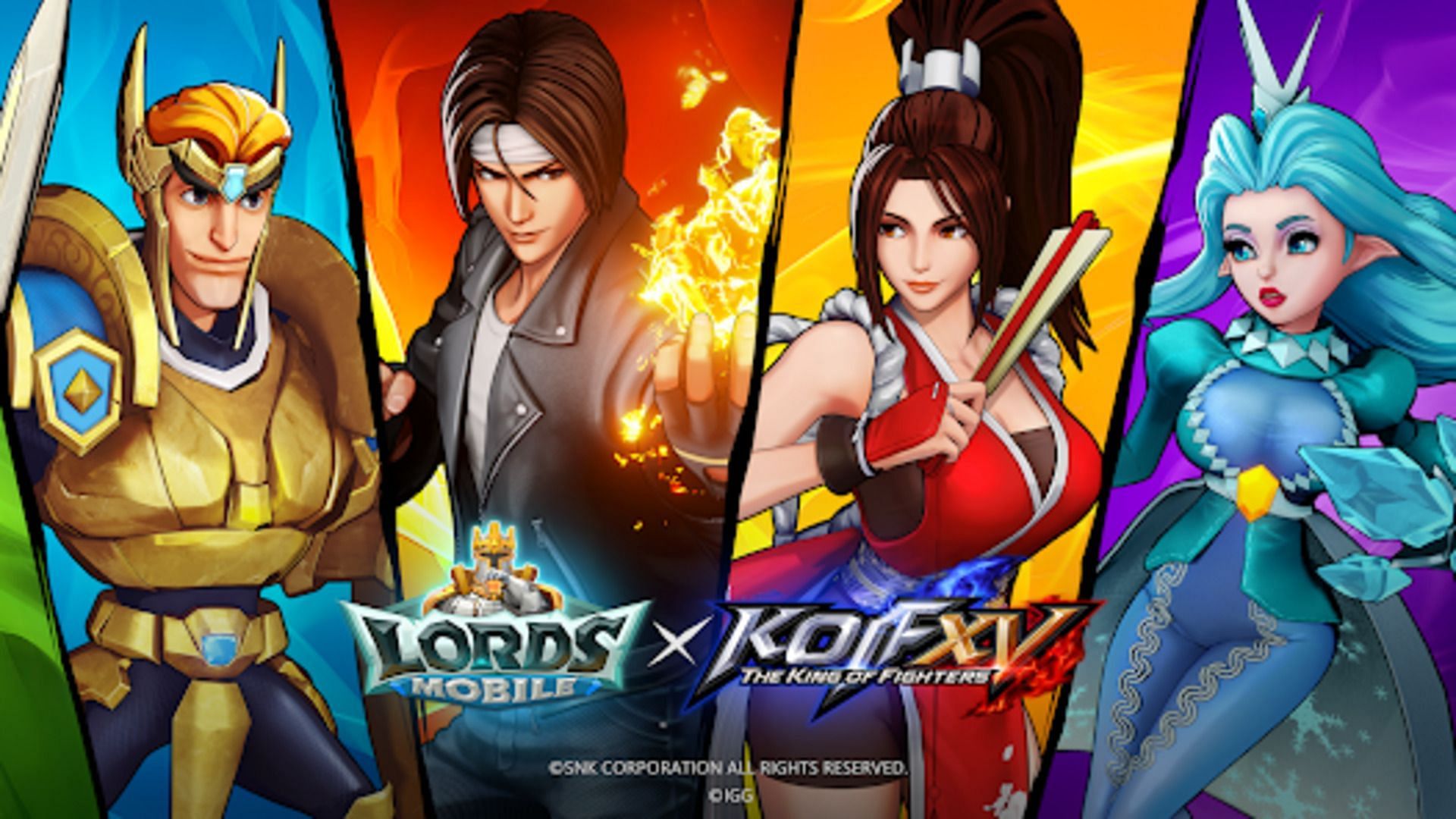 Lords Mobile&#039;s new collab is with King of Fighters (Image via IGG)