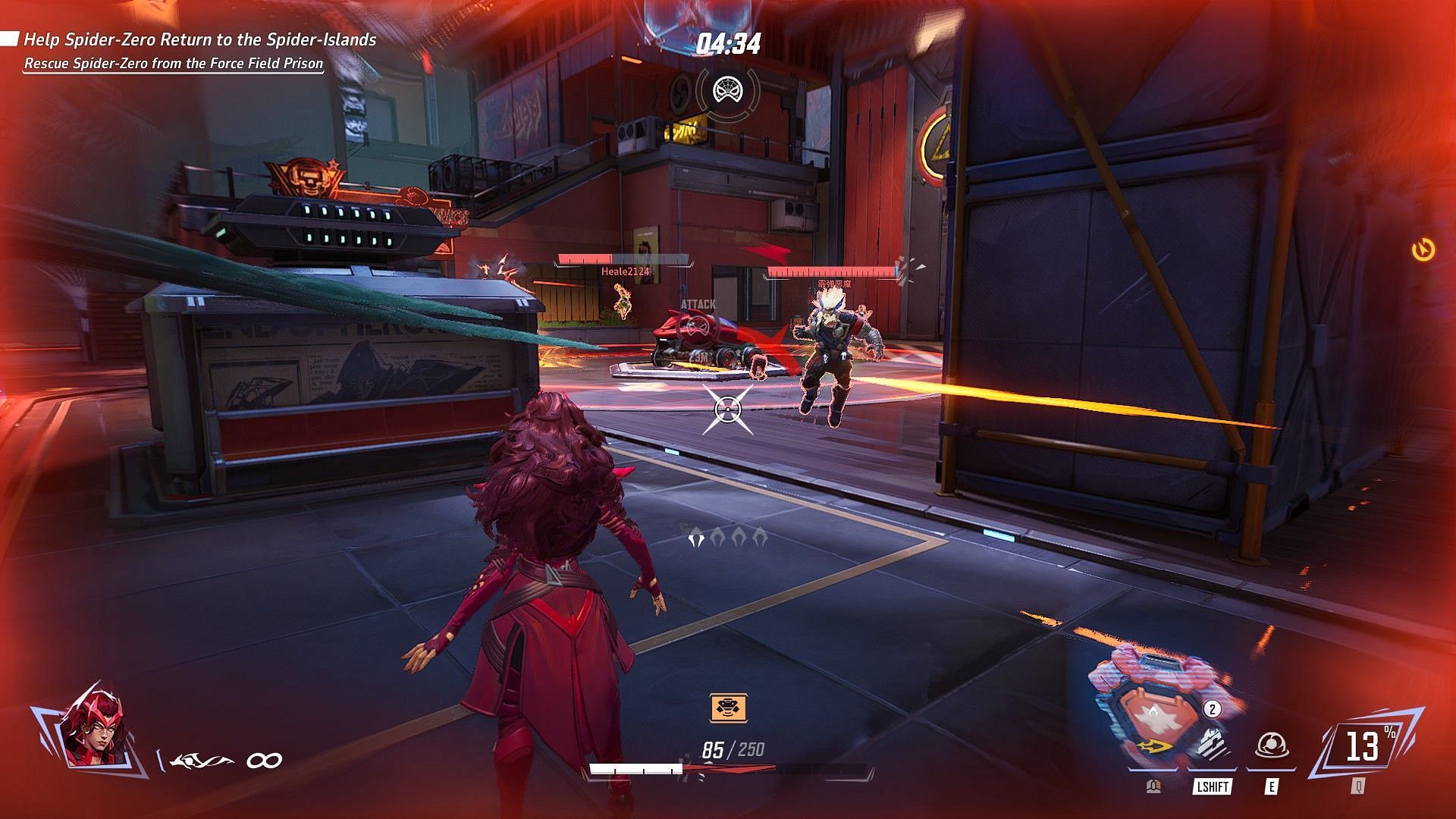 Scarlet Witch is essentially a damage-focused Moira (Image via NetEase)