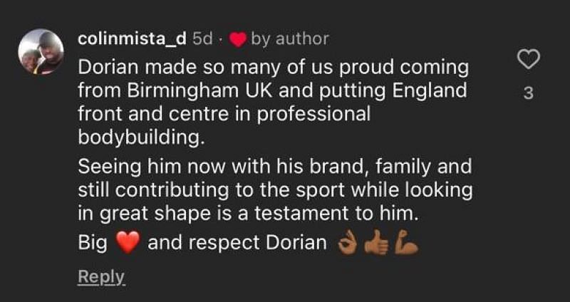 &quot;Dorian has made us proud&quot; says internet used from the UK