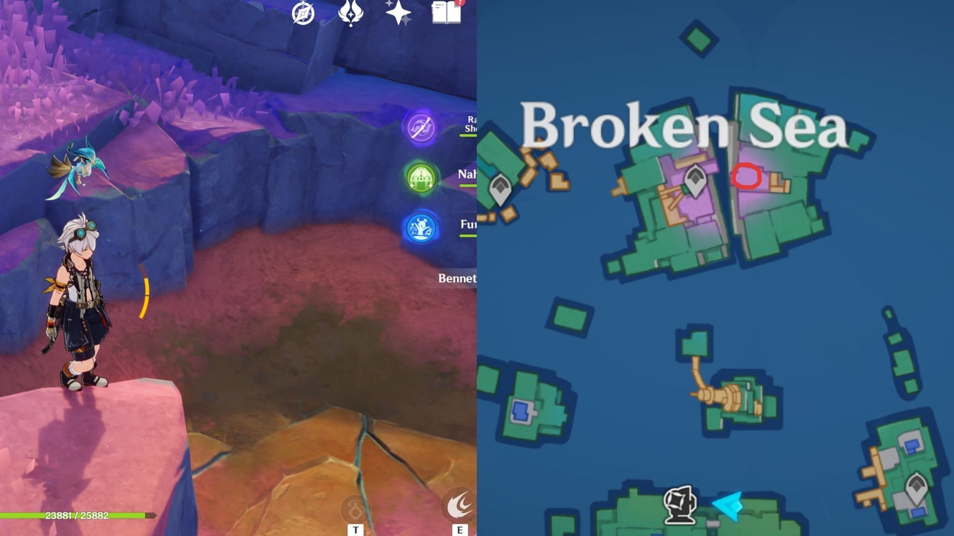 Puzzle #21 in Broken Sea (Image via HoYoverse)