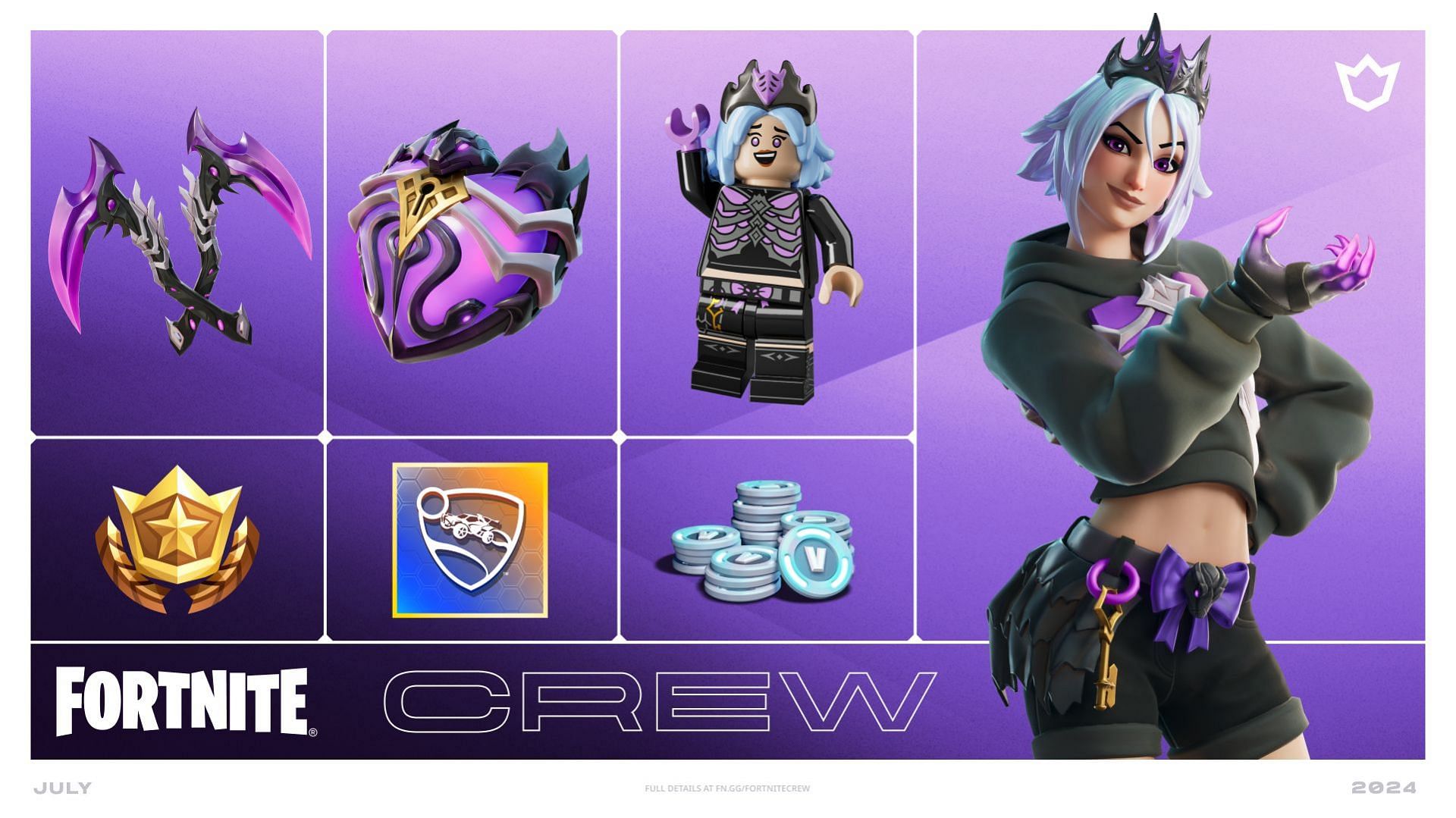 The Crew Pack for July 2024 (Image via Epic Games)