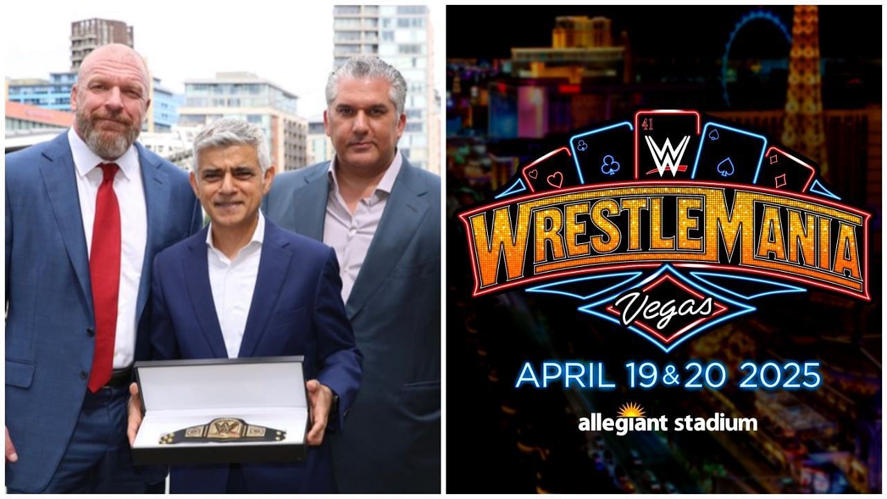 Mayor Sadiq Khan gives an update on WrestleMania in London. (Photos: @MayorofLondon and @WWE on X)