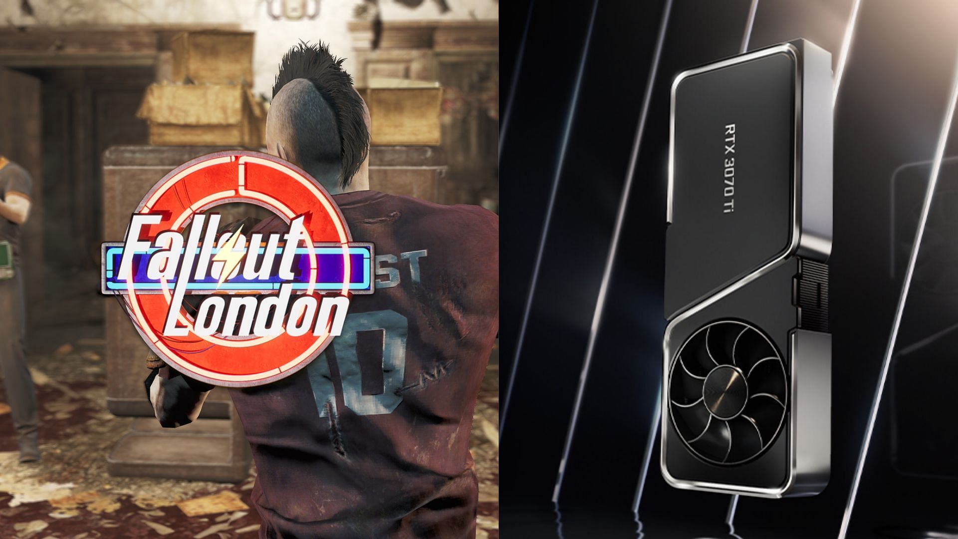 The RTX 3070 and 3070 Ti can play Fallout London pretty well (Image via Team FOLON and Nvidia)