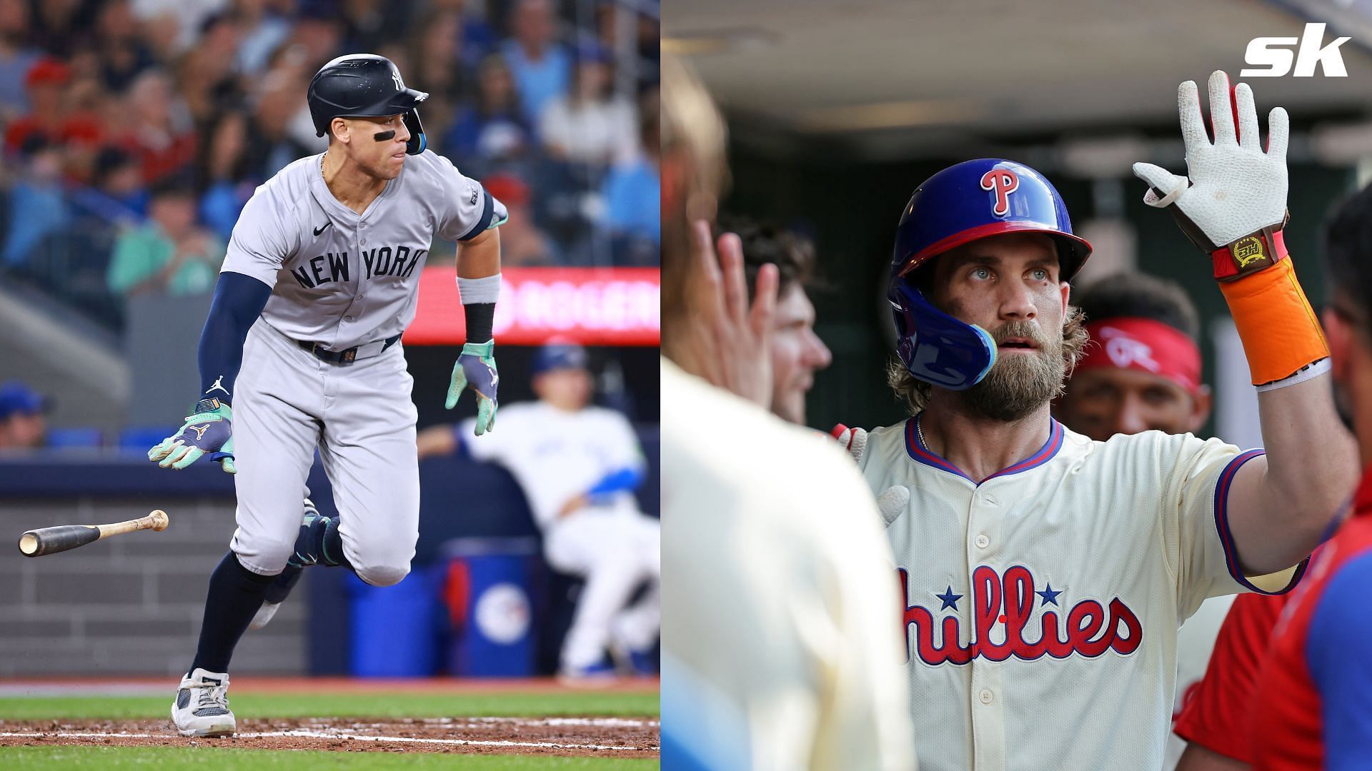 Aaron Judge and Bryce Harper are among the MLB players with the best probability to log some hits on July 19