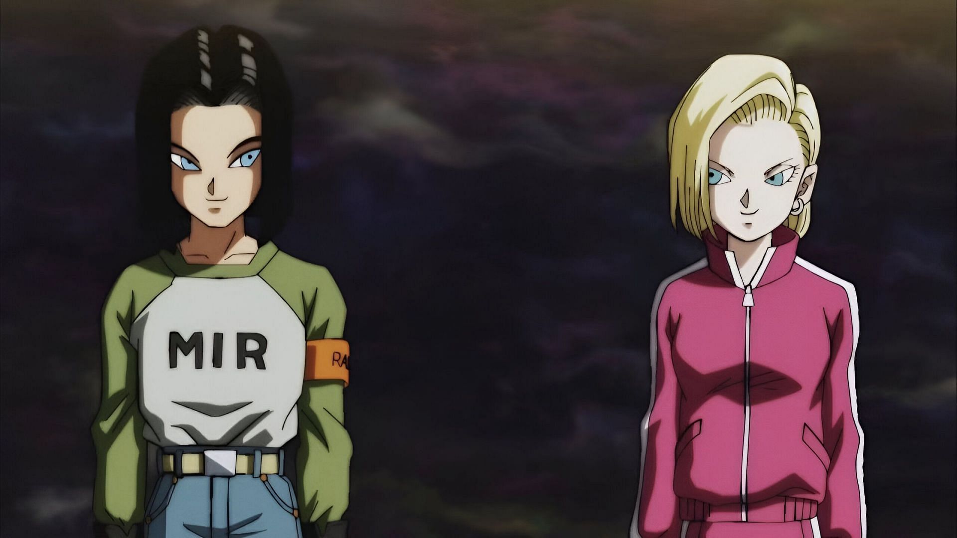 Android 17 and 18 as seen in the anime (Image via Toei Animation)