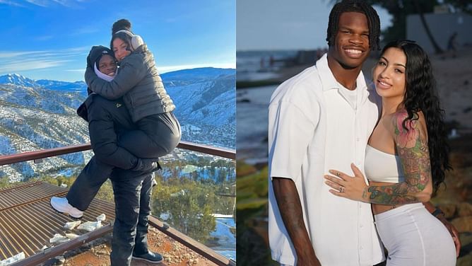 "I thought she was pregnant": Fans react to Colorado star Travis Hunter and fiancée Leanna in all-white outfits