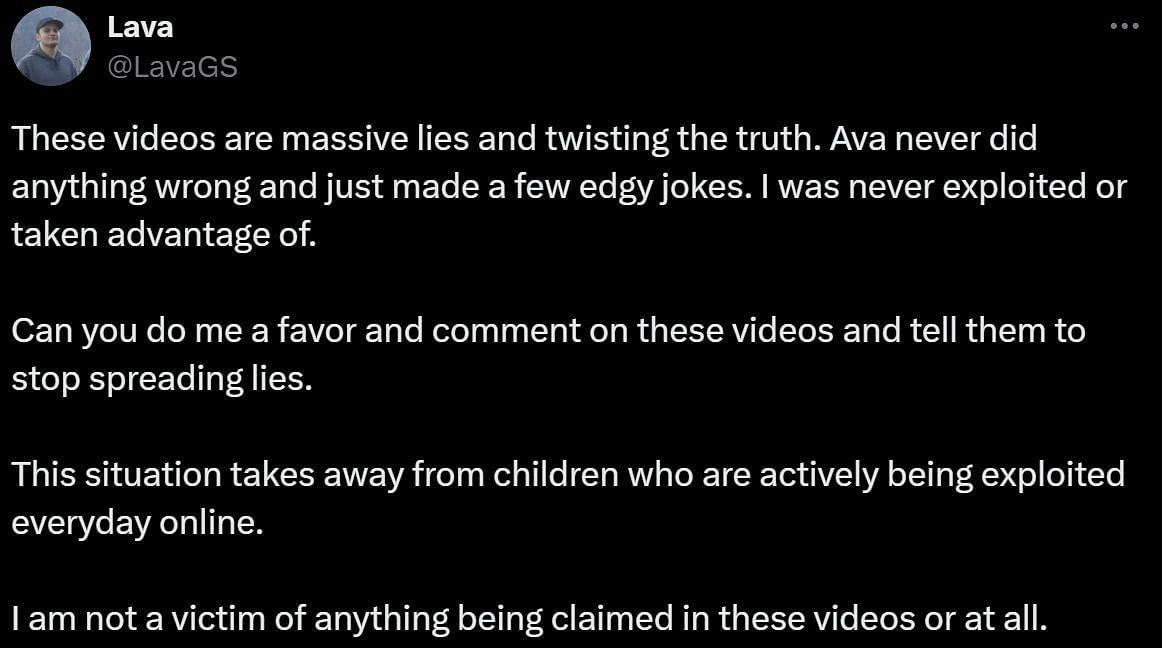 Lava&#039;s tweet in response to the recent controversy (Image via @LavaGS/X)