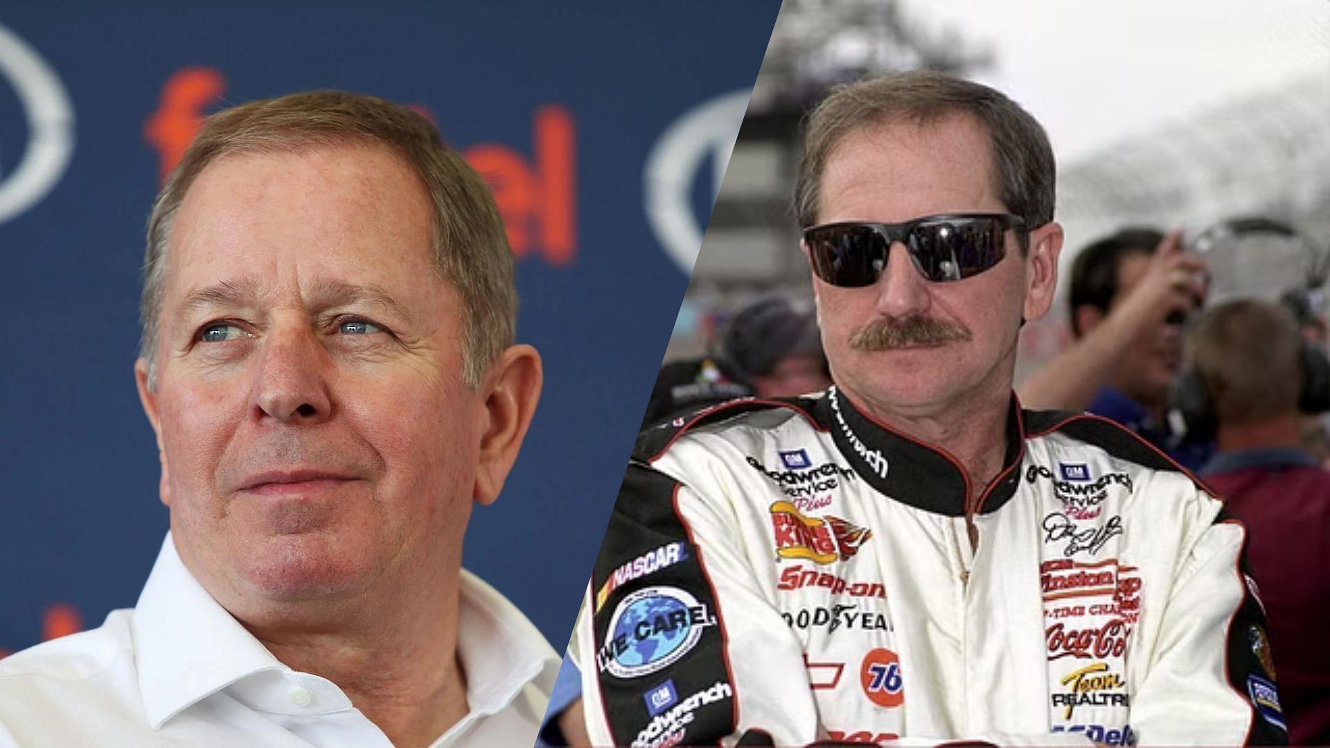 Dale Earnhardt Sr. (R) once scared former F1 driver Martin Brundle (L) (Image: Getty)