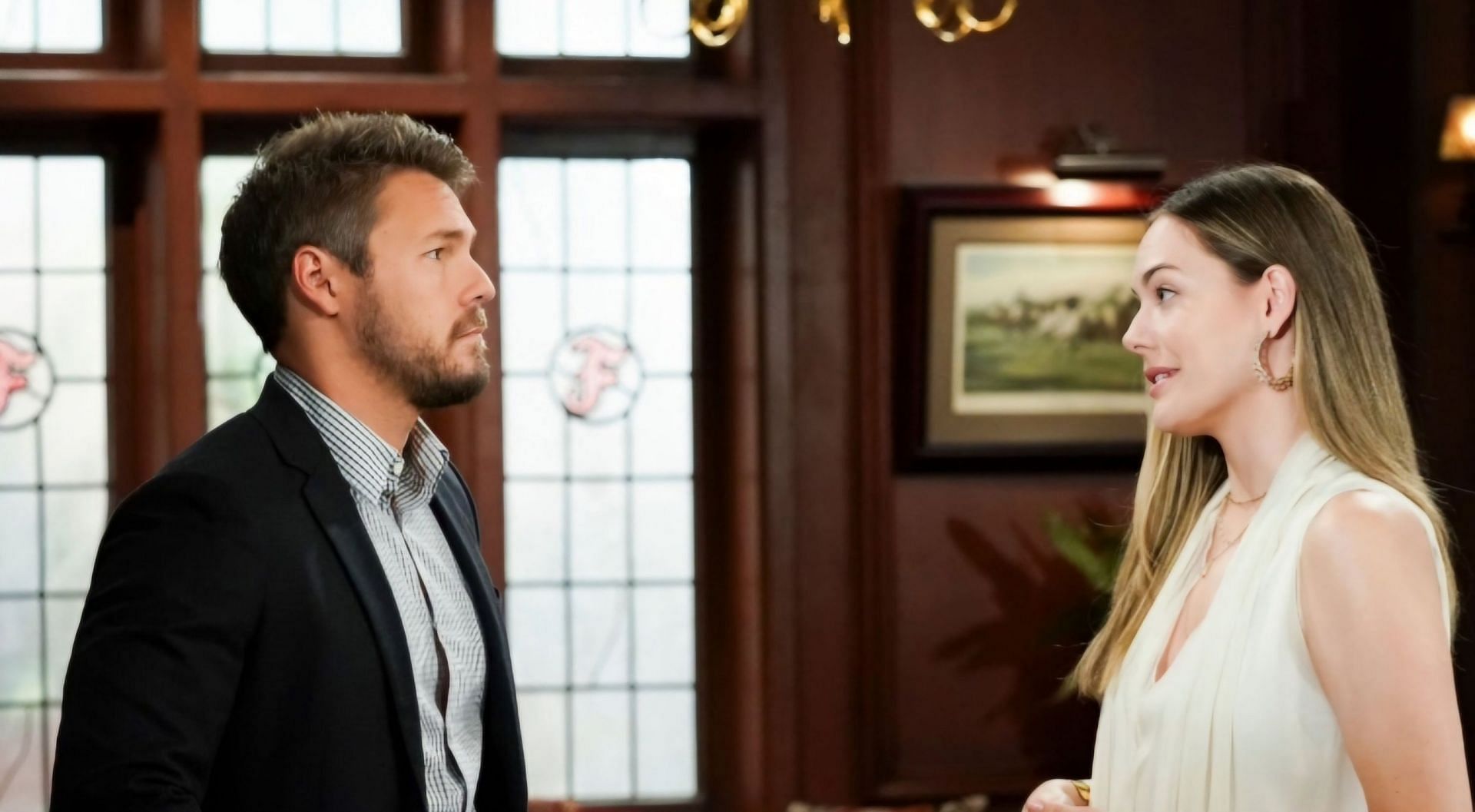 Annika Noelle as Hope and Scott Clifton as Liam on The Bold and the Beautiful (via CBS Photo Archive)