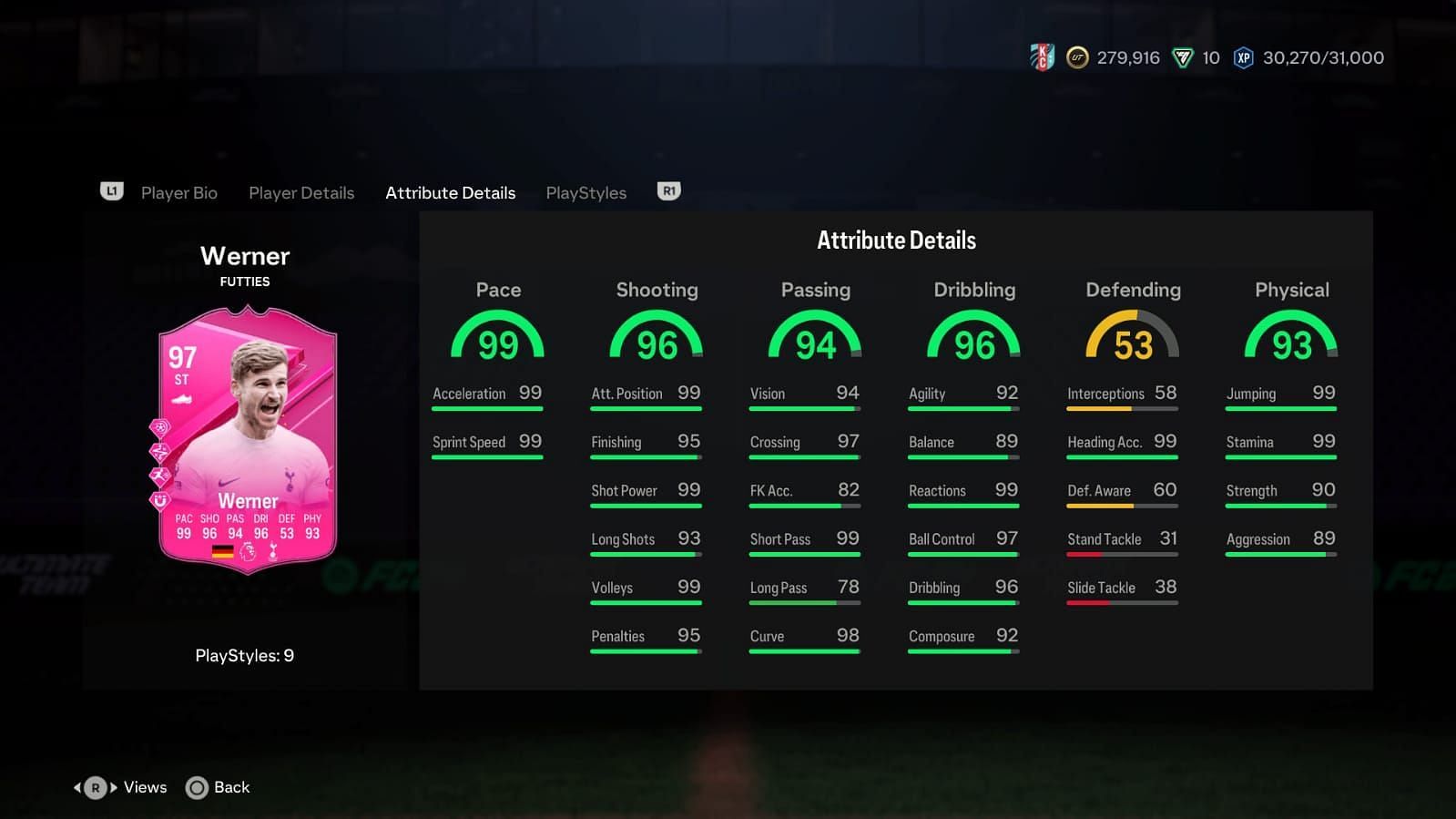 The card has amazing stats (Image via EA Sports)