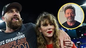 Hugh Jackman narrates humbling NFL experience from watching Taylor Swift support Travis Kelce