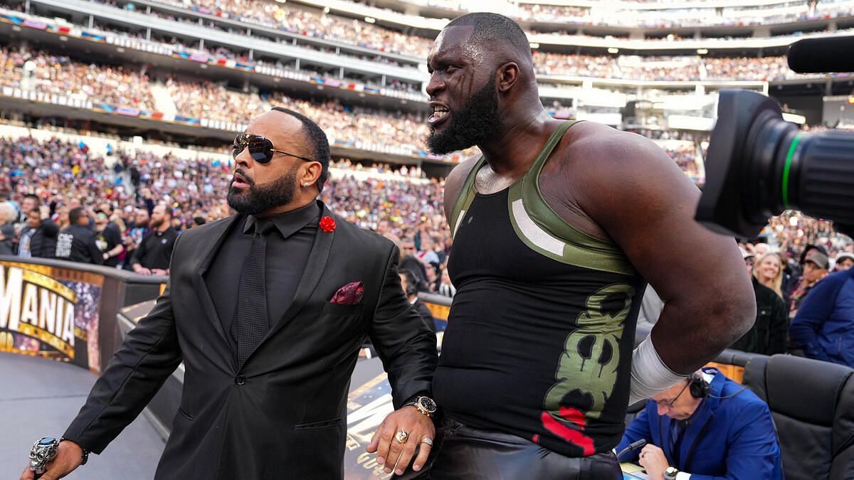 Omos and MVP at WrestleMania 39 (Photo Courtesy: WWE.com)