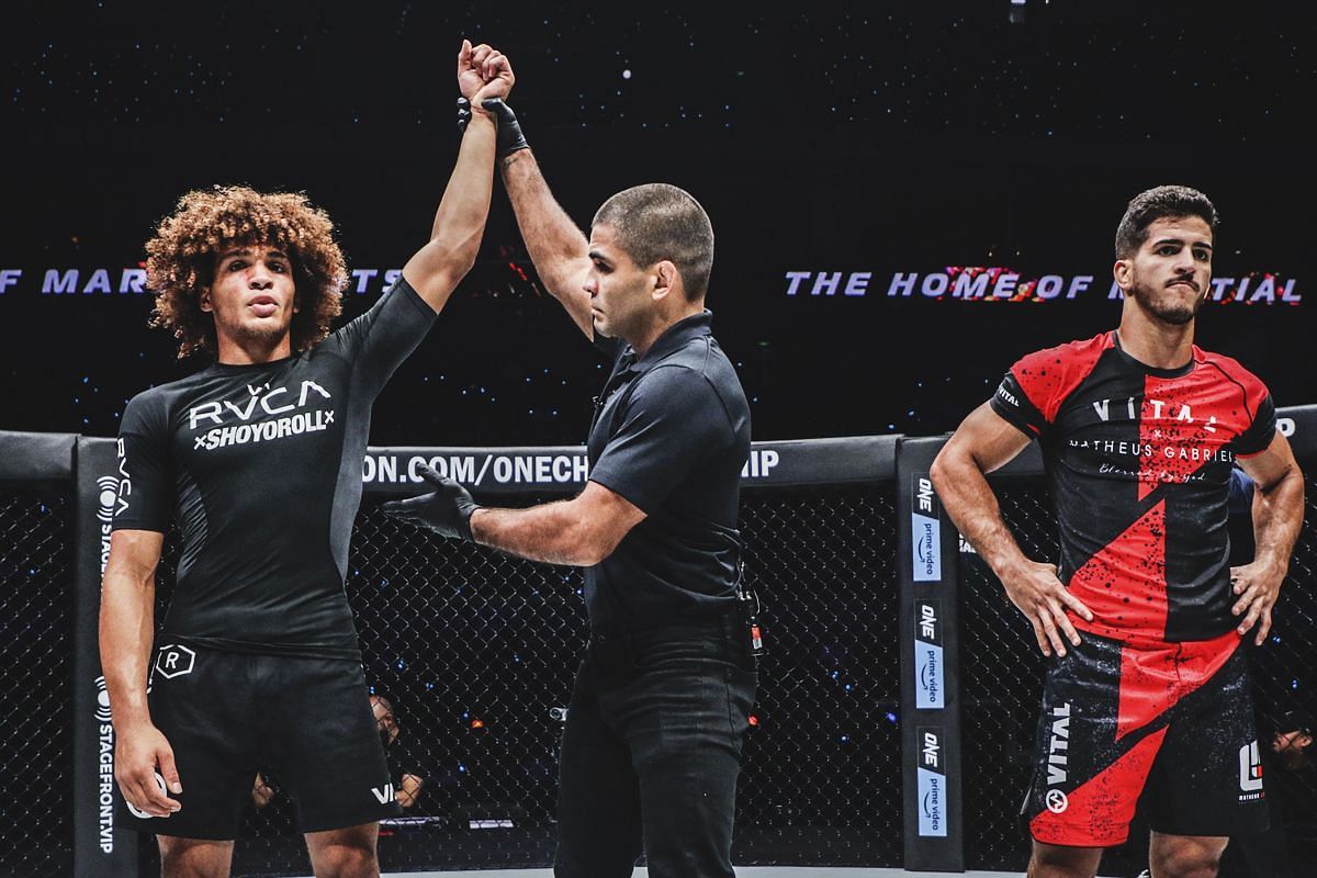 Kade Ruotolo (left) and Matheus Gabriel (right) | Image credit: ONE Championship