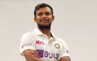T Natarajan in a photoshoot in the Indian jersey ahead of Test series (Image Credits: T Natarajan's Instagram)