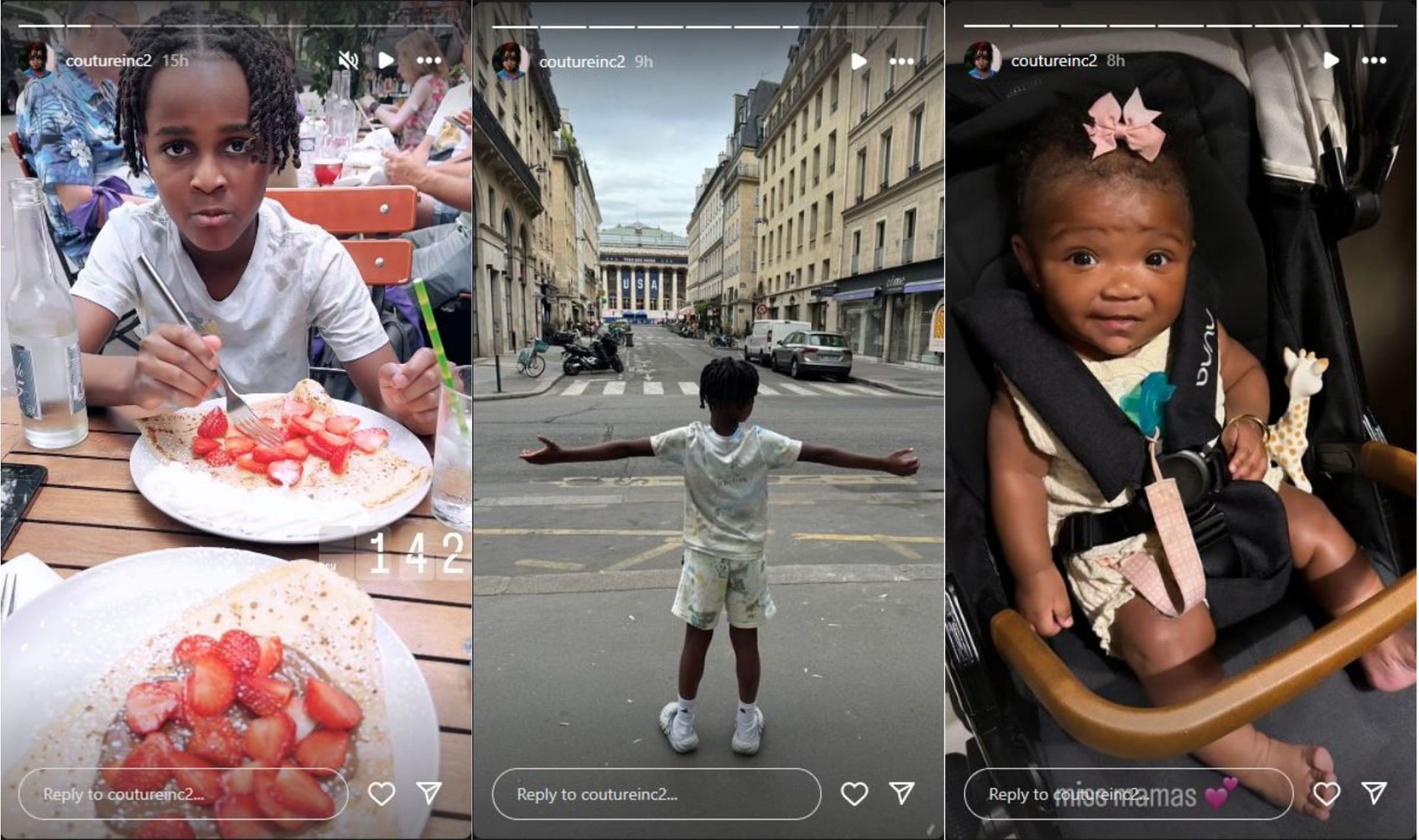 Jeanine Robel&#039;s son Krue and her daughter Aislynn with Anthony Edwards. (Photo: Screengrabbed from Robel&#039;s IG stories)