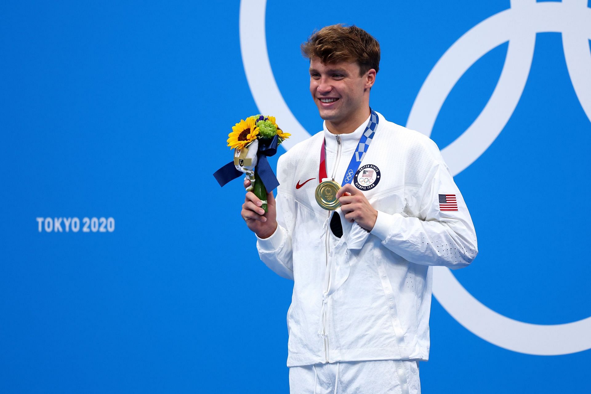 Robert Finke with his Olympic gold medal [Image Source: Getty]