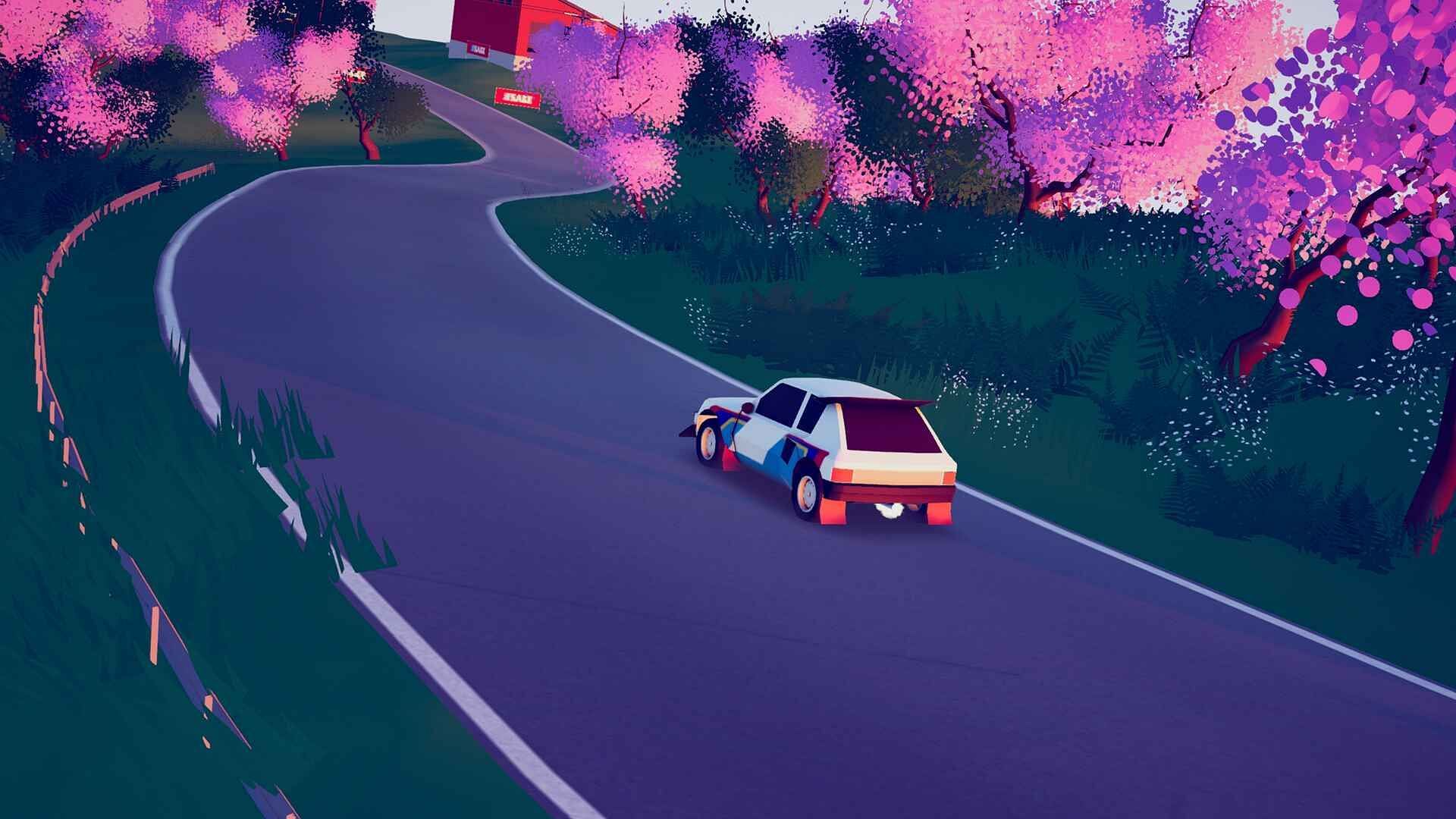 Explore the world of Art of Rally (Image via Noodlecake)