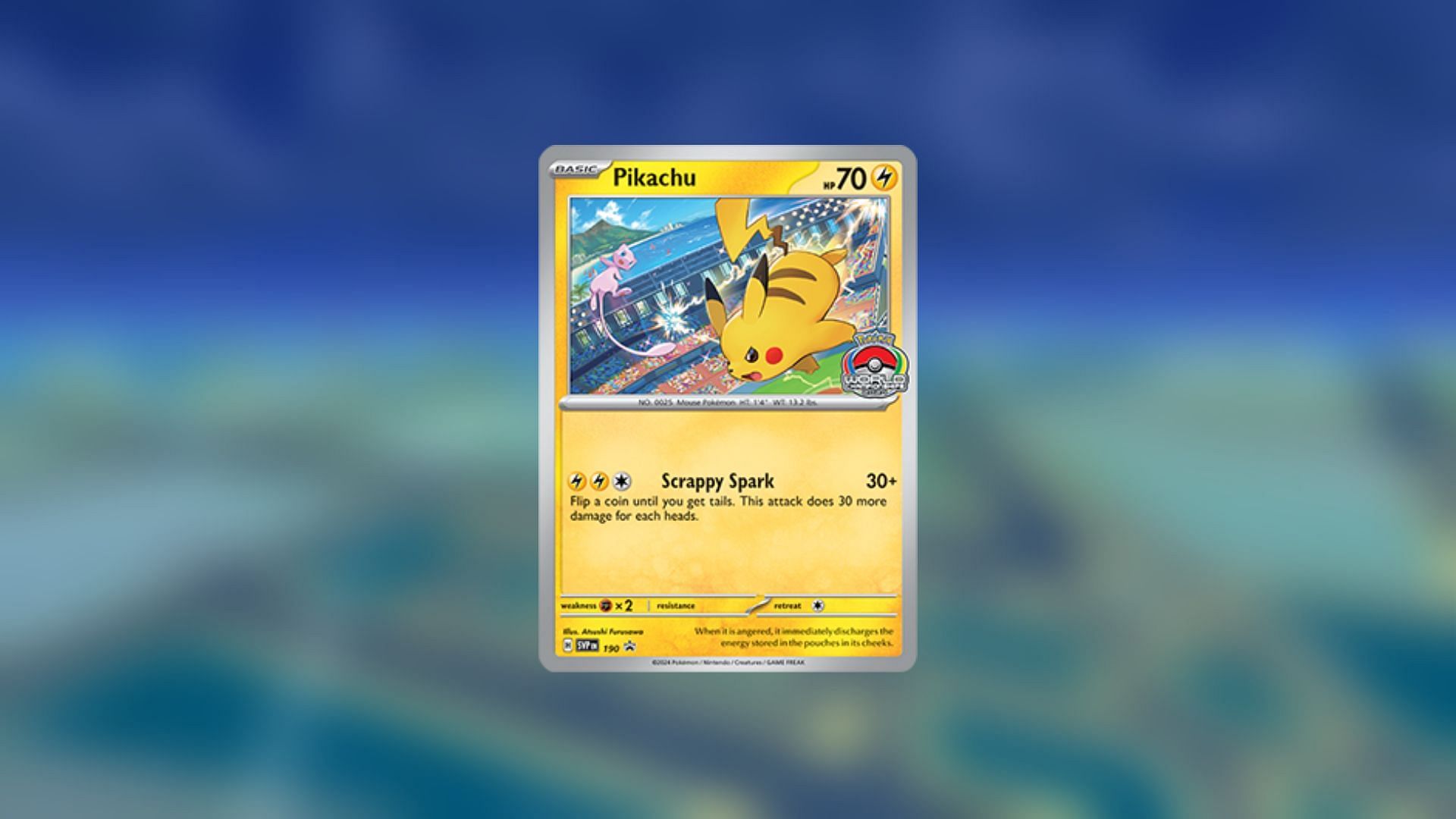 The Pikachu promo card may be hard to come by for physical shoppers (Image via The Pokemon Company)