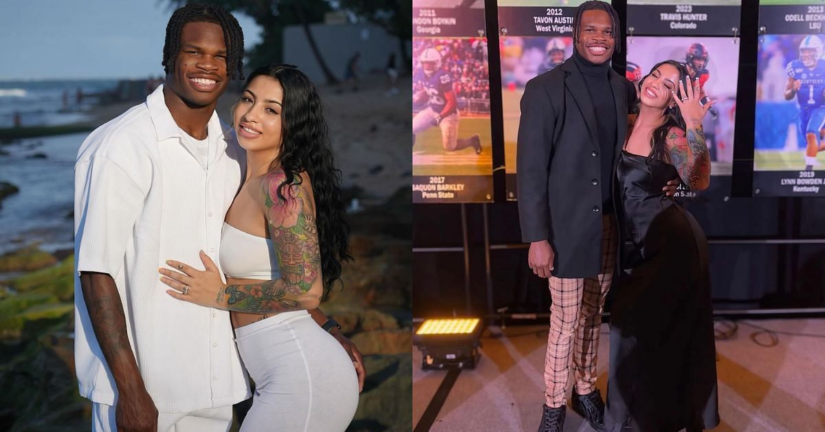 PHOTO: Travis Hunter&rsquo;s fianc&eacute;e Leanna Lenee hilariously deals Colorado star&rsquo;s anger during vacation in Hawaii