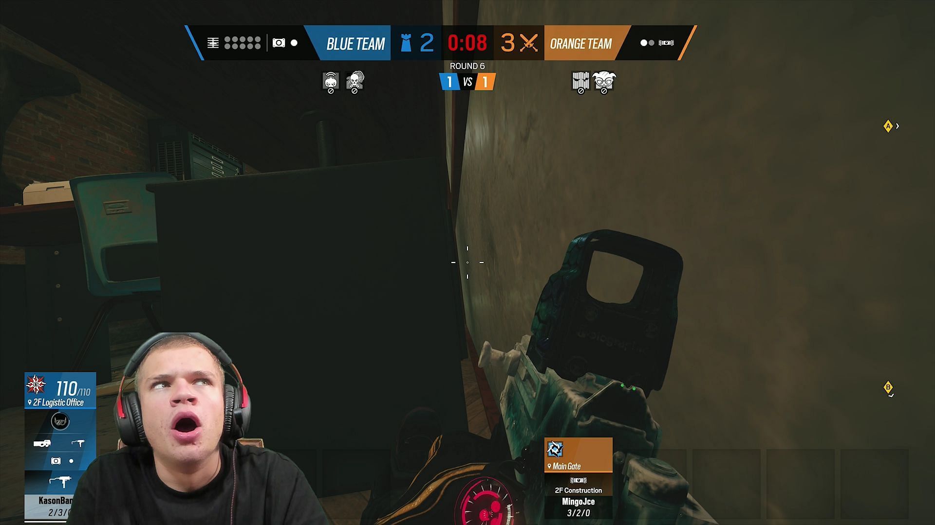 JYNXZI during a recent Rainbow 6 Siege stream (Image via JYNXZI/Twitch)