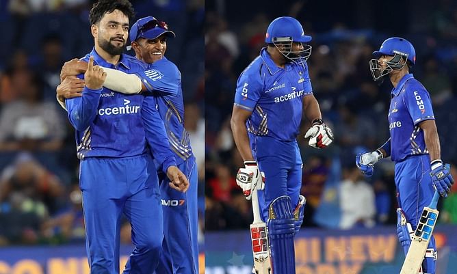 राशिद खान ने चटकाए 3 विकेट, किरोन पोलार्ड की विस्फोटक पारी, MI ने Knight Riders को बुरी तरह हराया