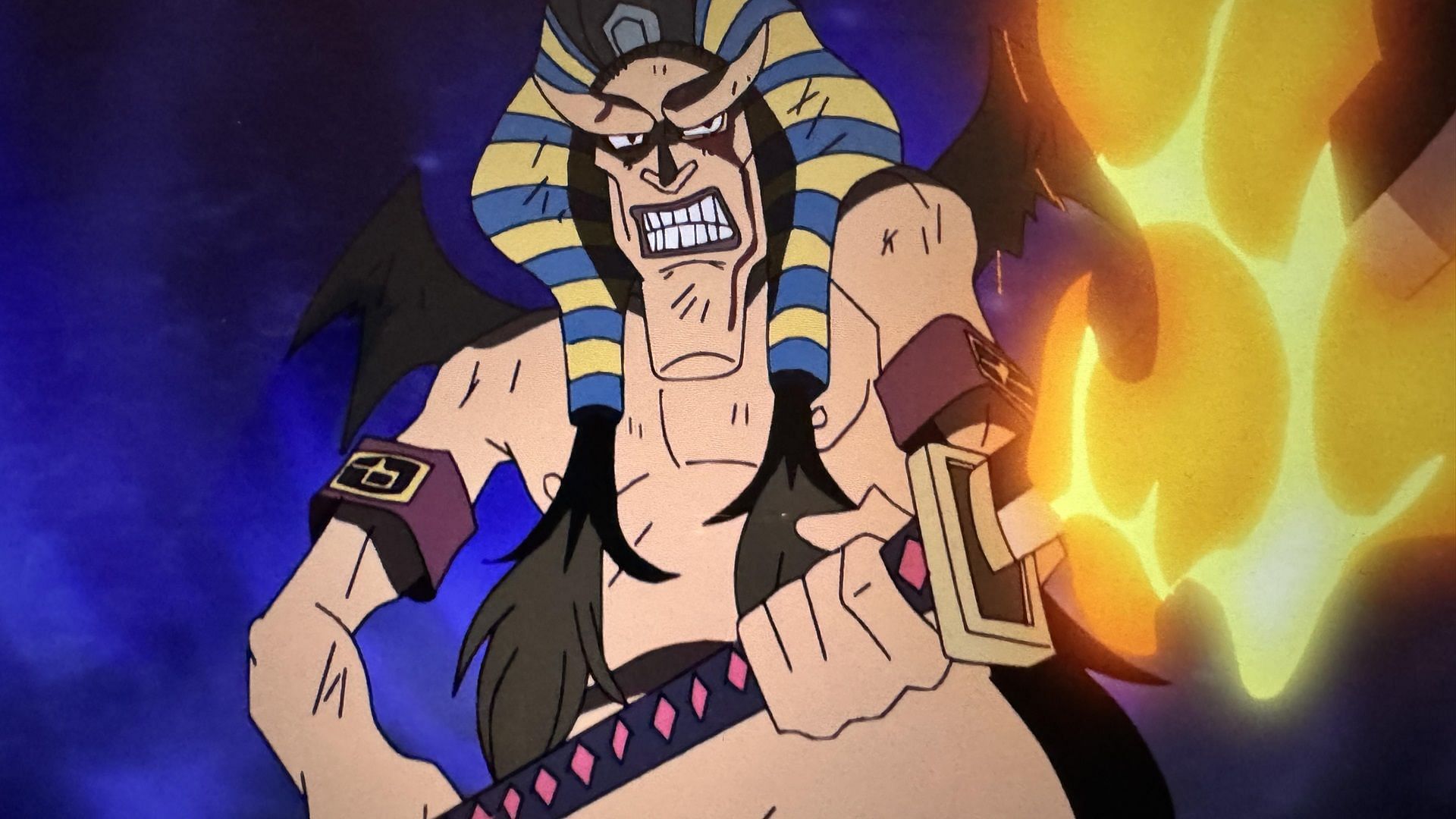 Hannyabal wielding Kessui in One Piece (Image via Toei Animation)