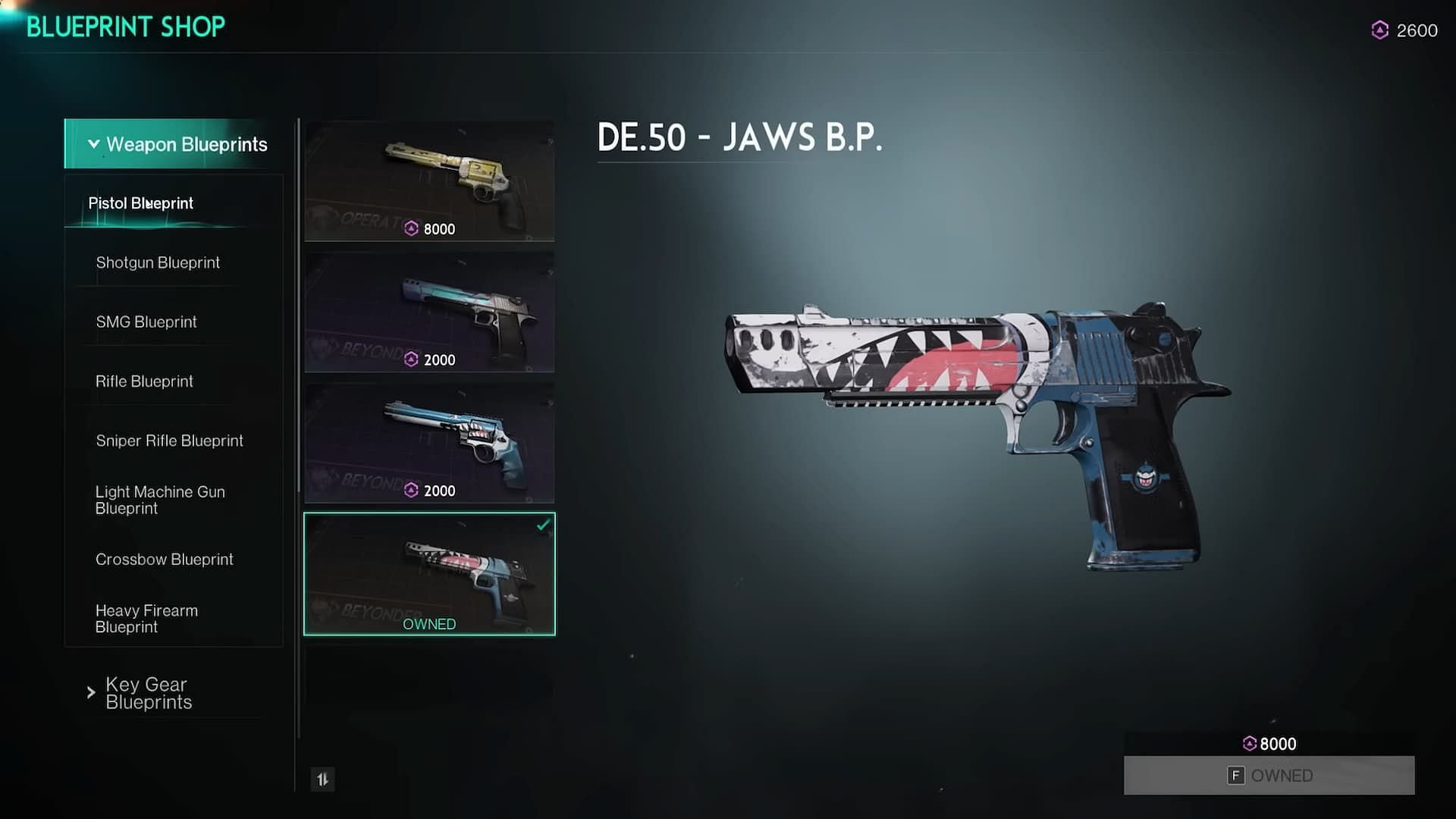 The DE.50 Jaws is among the strongest pistols in Once Human (Image via Starry Studio / Doomeris YouTube)